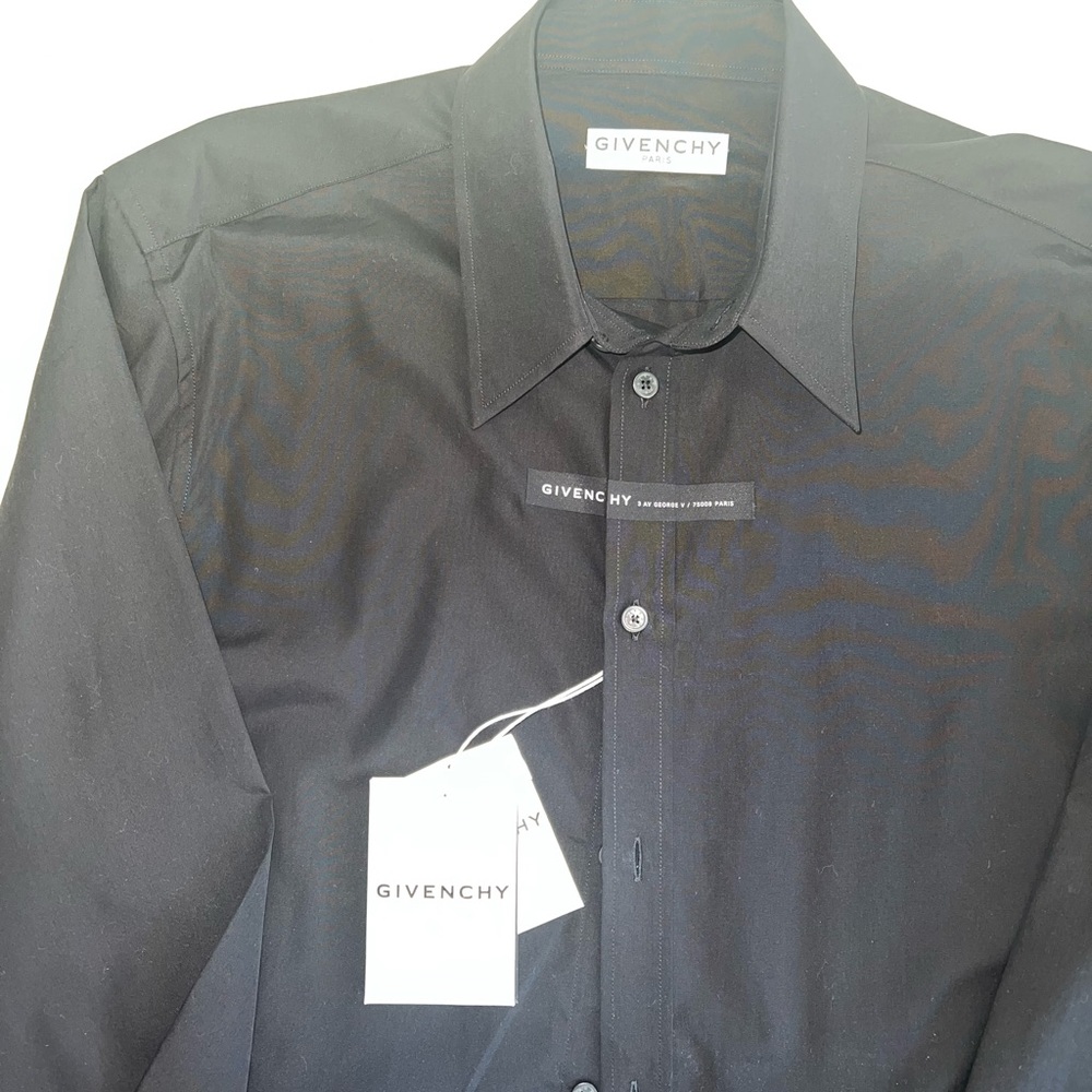 Mens Black Givenchy dress shirt - Picture 4 of 5